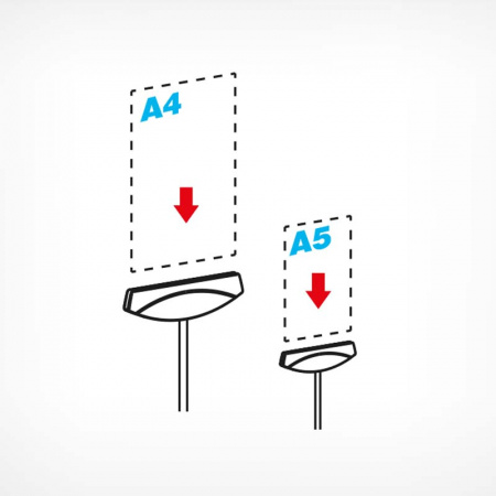 Акриловый карман-протектор вертикальный А4-А5